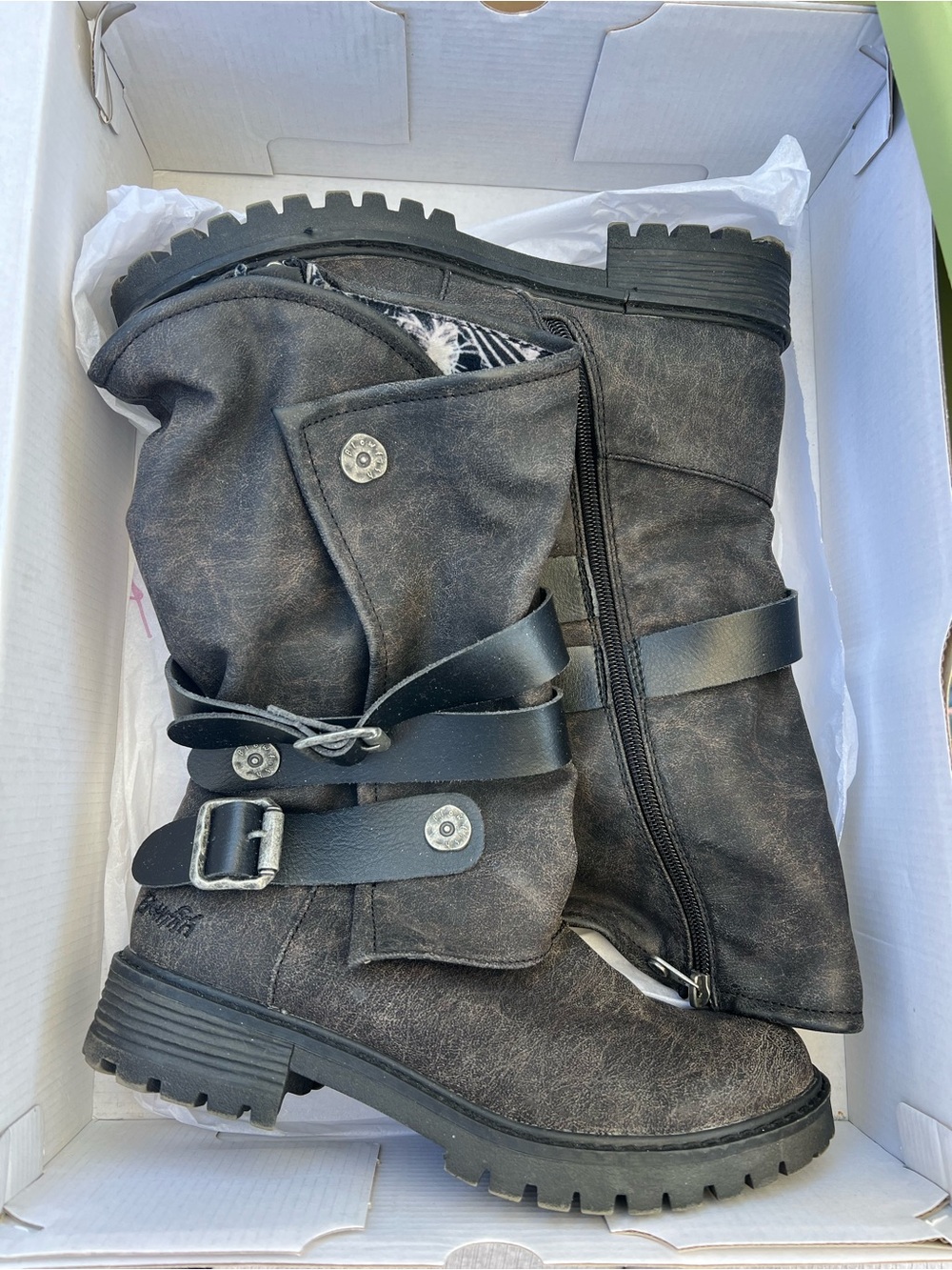 Blowfish Black Buckle (RIDER) Boots